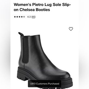 Marc Fisher Lug Sole Chelsea Boot Size 11